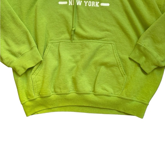 Neon Lime Green Fire Island Hoodie – Vintage Retro Cool! 🌟 size medium - Picture 5 of 11